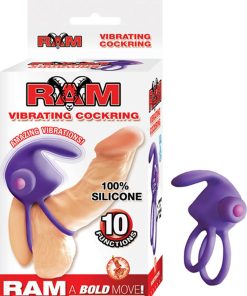 Ram Vibrating Cockring – Purple