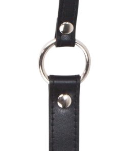 Ball Gag With Leather Straps – Black