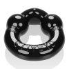 Ultraballs 2- Piece Cockring Set – Black & Clear