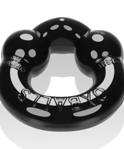 Ultraballs 2- Piece Cockring Set – Black & Clear