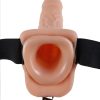 Fetish Fantasy Series 7 Inch Hollow Strap-on With  Balls – Flesh