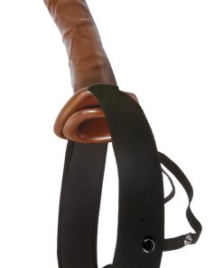 Fetish Fantasy Series 10 Inch Chocolate Dream  Hollow Strap-On