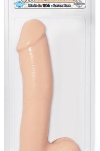 Basix Rubber Works – 10 Inch Dong With Suction Cup – Flesh