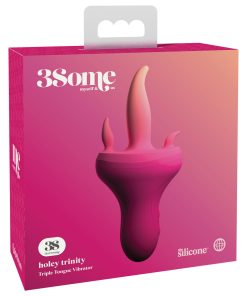 Threesome Holey Trinity Triple Tongue Vibrator –  Pink