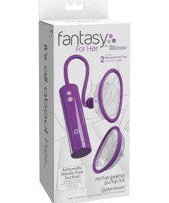 Fantasy for Her Rechargeable Pleasure Pump Kit –  Purple