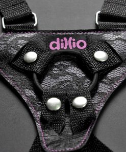 Dillio Pink – 6 Inch Strap-on Suspender Harness  Set