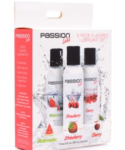 Passion Licks 3 Piece Flavored Lube Set