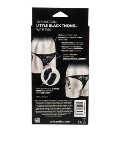 Remote Control 10-Function Little Black Panty – Thong