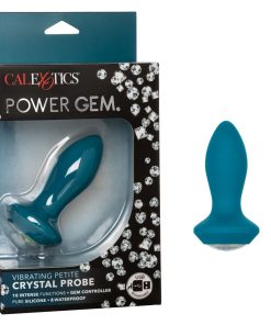 Power Gem Vibrating Petite Crystal Probe – Blue