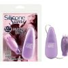 Silicone Slims Vibrating Nubby Bullet – Purple