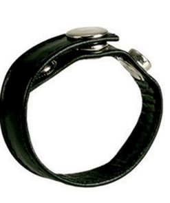 Leather Black 3-Snap Ring