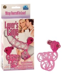 Lovers Cage Stretchy Cock Cage Comfortable Scrotum Cage – Pink