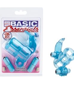 Basic Essential Double Trouble Vibrating Support System – Blue