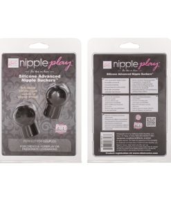 Nipple Play Silicone Advanced Nipple Suckers –  Black