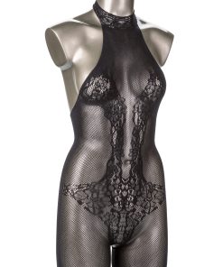 Scandal Plus Size Halter Lace Body Suit