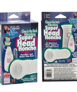 Sue Johanson Glow-in-the-Dark Vibrating Super Head Honcho – White