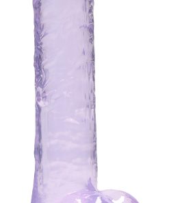 8 Inch Realistic Dildo With Balls – Purple