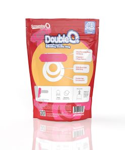 Screaming O 4b – Double O Super Powered Vibrating  Double Ring – Strawberry