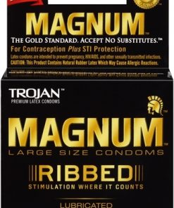 Trojan Magnum Ribbed – 3 Pack