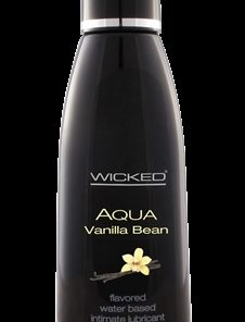 Aqua Vanilla Bean Flavored Water Based Intimate  Lubricant – 2 Fl. Oz.