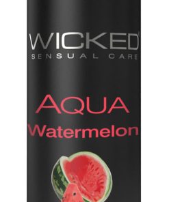 Aqua Watermelon Flavored Water Based Intimate  Lubricant – 1 Fl. Oz.