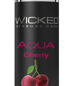 Aqua Cherry Flavored Water Based Intimate  Lubricant – 1 Fl. Oz.